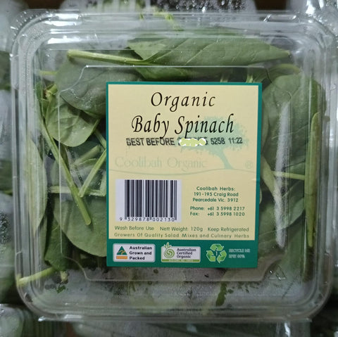 Organic Vegetable Baby Spinach
