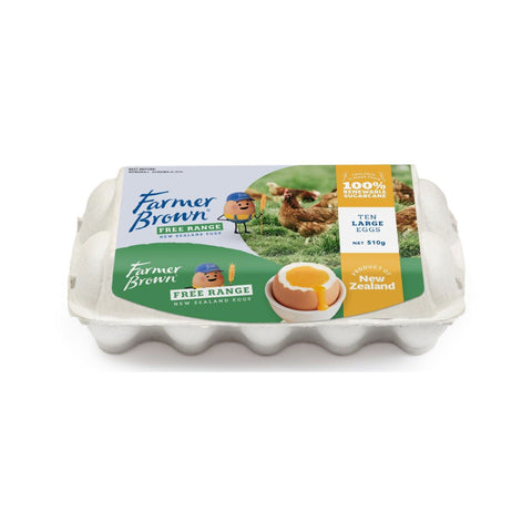 Packaged Box Of Farmer Brown Organic Eggs