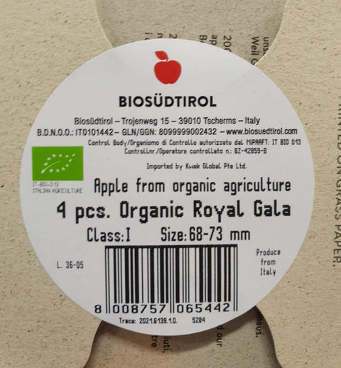 Organic Fruit Gala a Red Apple