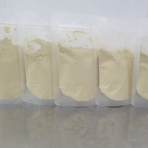 Close Up Of Organic Green Cabbage Powder Packaging