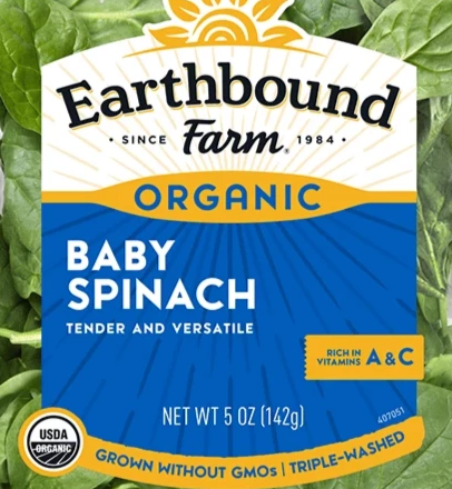Organic Vegetable Baby Spinach